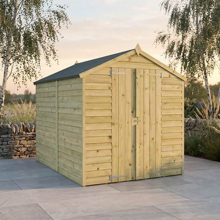 Mercia Wooden Sheds Mercia 8 x 6 Overlap Apex - Double Door Mercia 8 x 6 Overlap Apex - Double Door