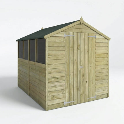 Mercia Wooden Sheds Mercia 8 x 6 Overlap Apex - Double Door Mercia 8 x 6 Overlap Apex - Double Door