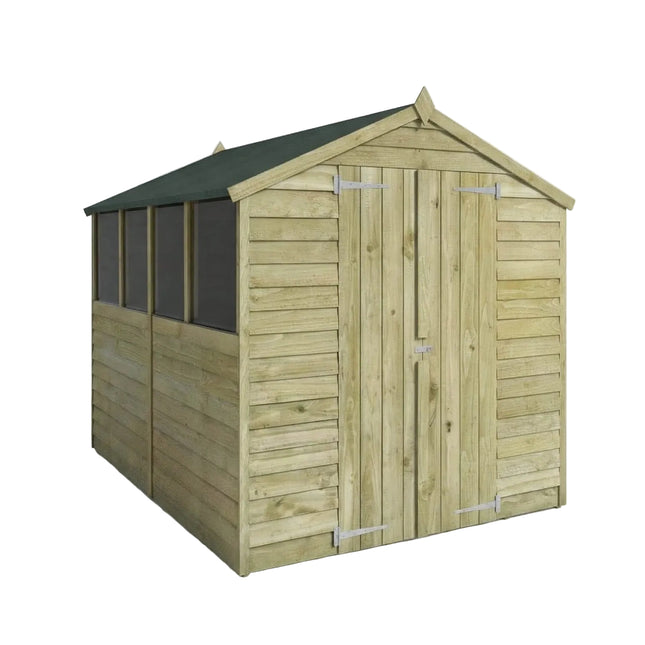 Mercia Wooden Sheds Mercia 8 x 6 Overlap Apex - Double Door Mercia 8 x 6 Overlap Apex - Double Door
