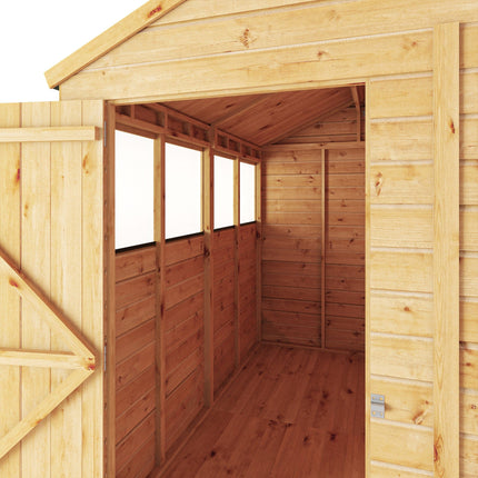 Mercia Wooden Sheds Mercia 8 x 6 Woodsman Shiplap Apex - Glass Mercia 8 x 6 Woodsman Shiplap Apex - Glass