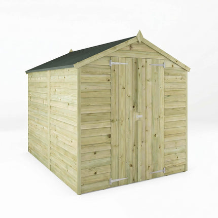 Mercia Wooden Sheds No Installation / Windowless Mercia 8 x 6 Overlap Apex - Double Door SI-001-001-0004-NW Mercia 8 x 6 Overlap Apex - Double Door 5029442077420