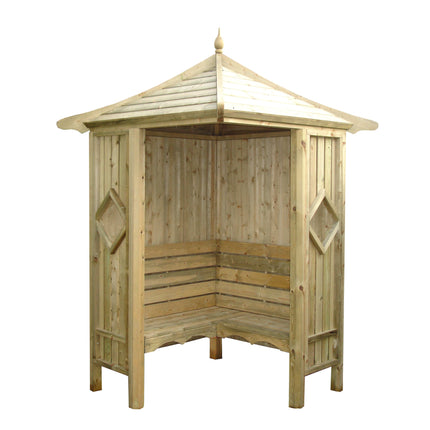 Shire Arbours Shire Pressure Treated Corner Arbour Shire Pressure Treated Corner Arbour