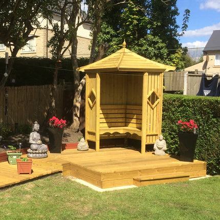 Shire Arbours Shire Pressure Treated Corner Arbour Shire Pressure Treated Corner Arbour