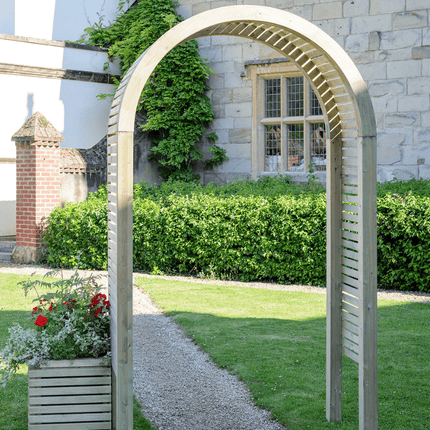 Shire Archway Shire 9 x 5 Contemporary Green Pressure Treated Garden Arch Shire 9 x 5 Contemporary Green Pressure Treated Garden Arch