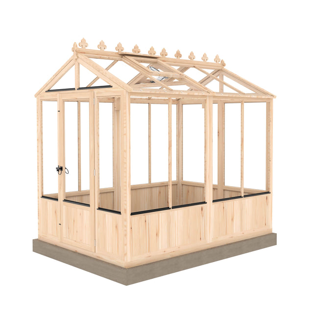 Shire Greenhouse No Paint / No Installation Shire Holkham 6 x 8 Wooden Greenhouse HOLK0806DSL-1AA Shire Holkham 6 x 8 Wooden Greenhouse 5060370111251