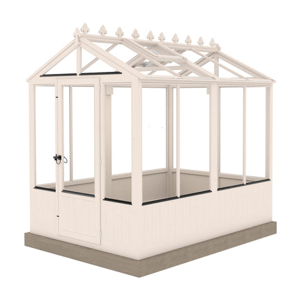 Shire Greenhouse Pink / No Installation Shire Holkham 6 x 8 Wooden Greenhouse HOLK0806DSL-P78 Shire Holkham 6 x 8 Wooden Greenhouse 5060370111251