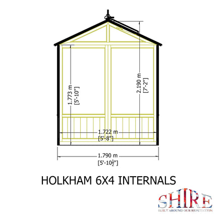 Shire Greenhouse Shire Holkham 6 x 4 Wooden Greenhouse Shire Holkham 6 x 4 Wooden Greenhouse