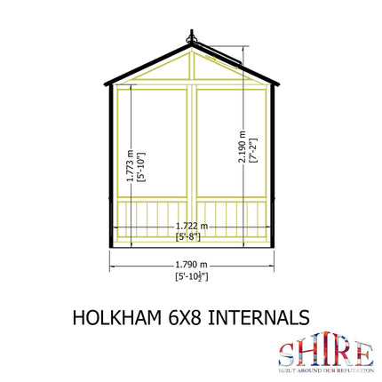 Shire Greenhouse Shire Holkham 6 x 8 Wooden Greenhouse Shire Holkham 6 x 8 Wooden Greenhouse