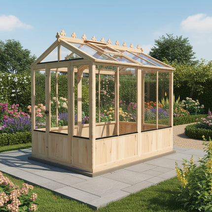 Shire Greenhouses Shire Holkham 6 x 8 Wooden Greenhouse Shire Holkham 6 x 8 Wooden Greenhouse