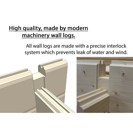 Shire Log Cabin Shire Nuuk 16 x 13 44mm Log Cabin Shire Nuuk 16 x 13 44mm Log Cabin