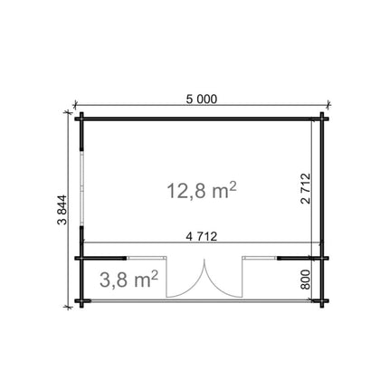 Shire Log Cabin Shire Nuuk 16 x 13 44mm Log Cabin Shire Nuuk 16 x 13 44mm Log Cabin