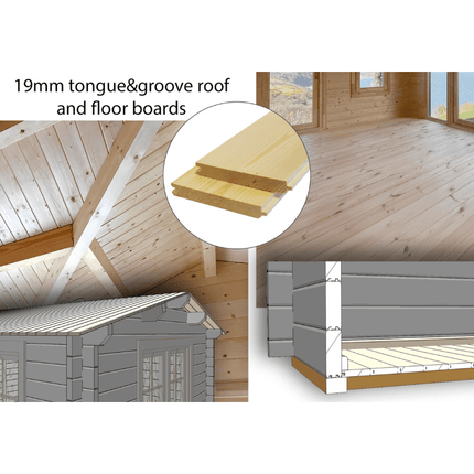 Shire Log Cabin Shire Nuuk 16 x 13 44mm Log Cabin Shire Nuuk 16 x 13 44mm Log Cabin