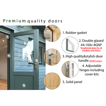 Shire Log Cabin Shire Nuuk 16 x 13 44mm Log Cabin Shire Nuuk 16 x 13 44mm Log Cabin