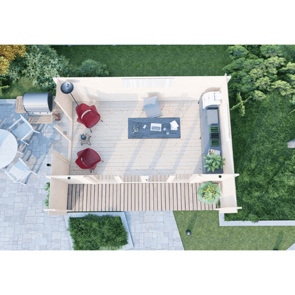 Shire Log Cabin Shire Nuuk 16 x 13 44mm Log Cabin Shire Nuuk 16 x 13 44mm Log Cabin