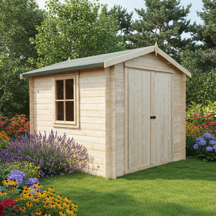 Shire Log Cabins Shire Camelot 7 x 7 19mm Log Cabin Shire Camelot 7 x 7 19mm Log Cabin