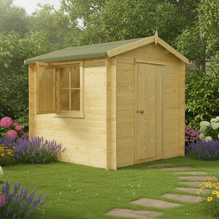 Shire Log Cabins Shire Camelot 7 x 7 19mm Log Cabin Shire Camelot 7 x 7 19mm Log Cabin