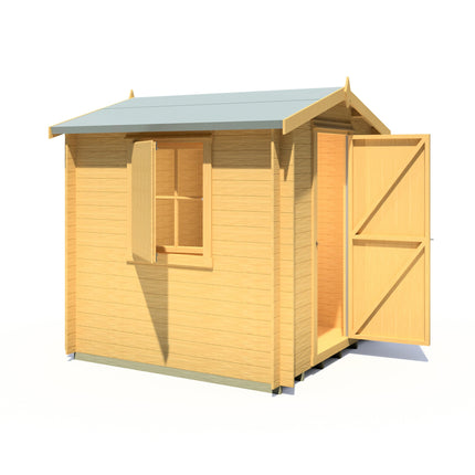 Shire Log Cabins Shire Camelot 7 x 7 19mm Log Cabin Shire Camelot 7 x 7 19mm Log Cabin