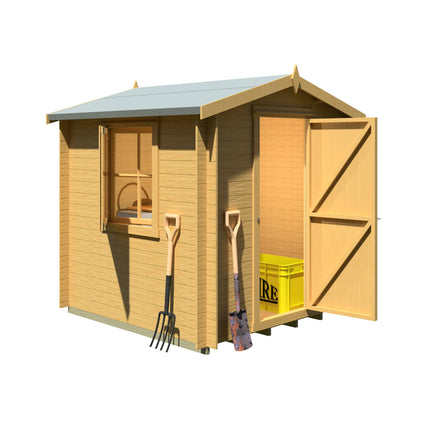 Shire Log Cabins Shire Camelot 7 x 7 19mm Log Cabin Shire Camelot 7 x 7 19mm Log Cabin