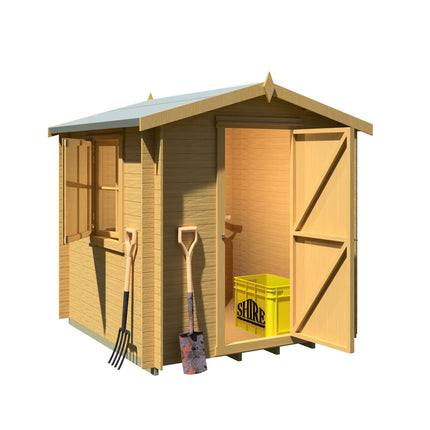 Shire Log Cabins Shire Camelot 7 x 7 19mm Log Cabin Shire Camelot 7 x 7 19mm Log Cabin