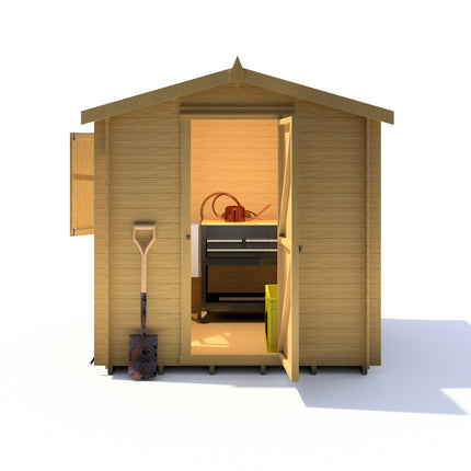 Shire Log Cabins Shire Camelot 7 x 7 19mm Log Cabin Shire Camelot 7 x 7 19mm Log Cabin