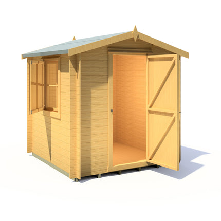 Shire Log Cabins Shire Camelot 7 x 7 19mm Log Cabin Shire Camelot 7 x 7 19mm Log Cabin