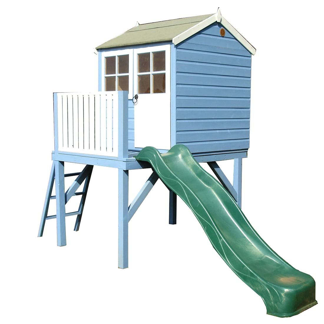 Shire x Bunny Playhouse with Platform Slide – Garden