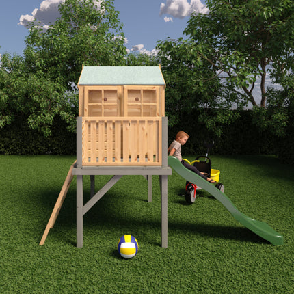 Shire Playhouses Shire 6 x 4 Bunny Playhouse with Platform & Slide Shire 6 x 4 Bunny Playhouse with Platform & Slide
