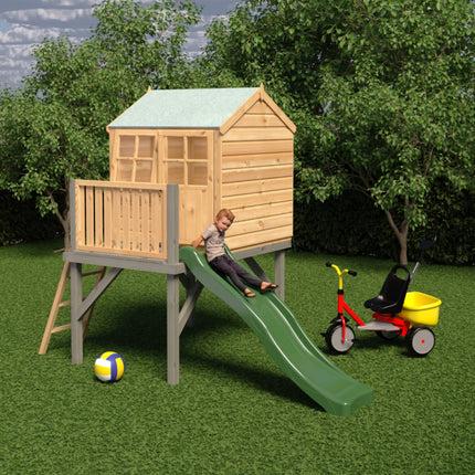 Shire Playhouses Shire 6 x 4 Bunny Playhouse with Platform & Slide Shire 6 x 4 Bunny Playhouse with Platform & Slide