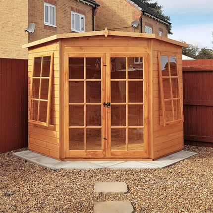 Shire Summerhouse Shire Hampton 7x7 Corner Summerhouse