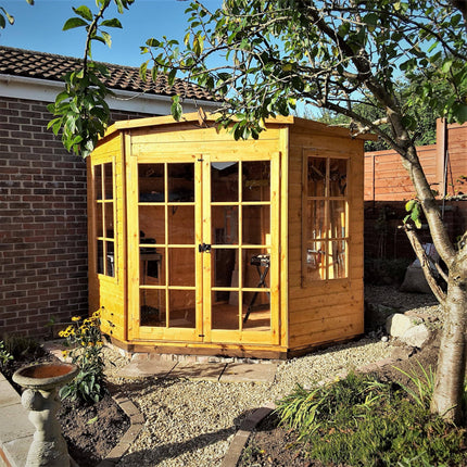 Shire Summerhouse Shire Hampton 7x7 Corner Summerhouse