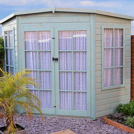 Shire Summerhouse Shire Hampton 7x7 Corner Summerhouse