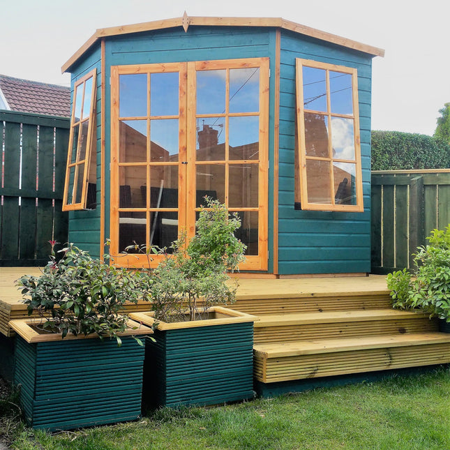 Shire Summerhouse Shire Hampton 7x7 Corner Summerhouse