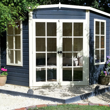 Shire Summerhouse Shire Hampton 7x7 Corner Summerhouse Shire Hampton 7x7 Corner Summerhouse