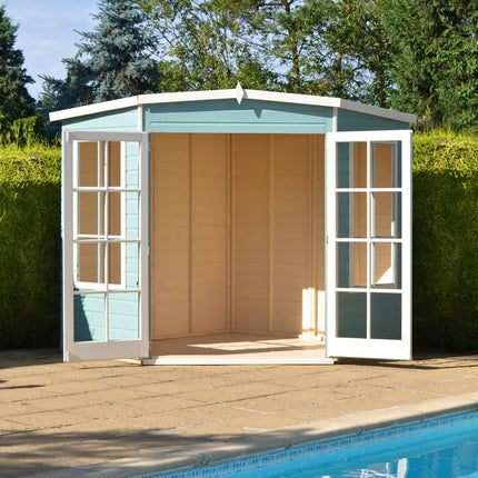Shire Summerhouse Shire Hampton 7x7 Corner Summerhouse Shire Hampton 7x7 Corner Summerhouse