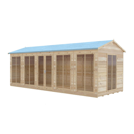 Shire Summerhouses Include Side Window (Additional Cost +£184) / No Installation Shire 20 x 8 Mayfield Summerhouse MAYF0008DSL-OSW Shire 20 x 8 Mayfield Summerhouse 5060370111923