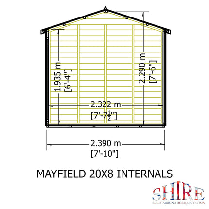 Shire Summerhouses Shire 20 x 8 Mayfield Summerhouse Shire 20 x 8 Mayfield Summerhouse