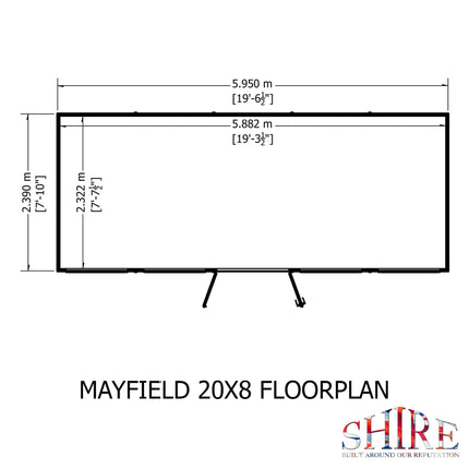 Shire Summerhouses Shire 20 x 8 Mayfield Summerhouse Shire 20 x 8 Mayfield Summerhouse