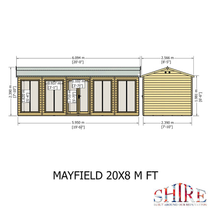 Shire Summerhouses Shire 20 x 8 Mayfield Summerhouse Shire 20 x 8 Mayfield Summerhouse