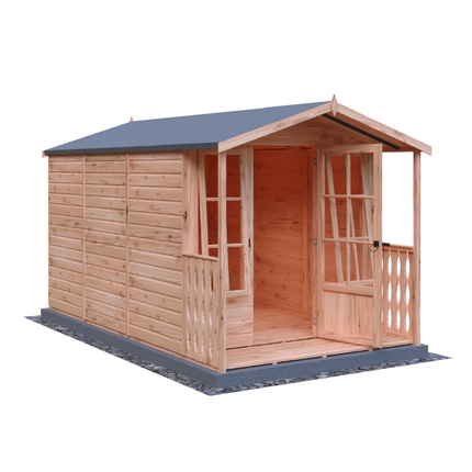 Shire Summerhouses Shire Badminton 7 x 10 Summerhouse with Verandah Shire Badminton 7 x 10 Summerhouse with Verandah