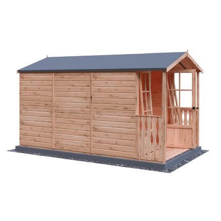 Shire Summerhouses Shire Badminton 7 x 10 Summerhouse with Verandah Shire Badminton 7 x 10 Summerhouse with Verandah