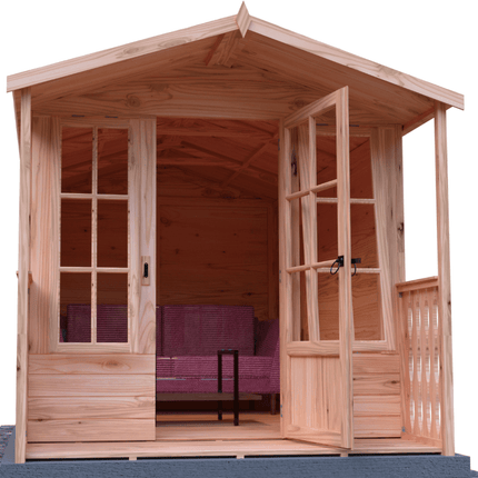 Shire Summerhouses Shire Badminton 7 x 10 Summerhouse with Verandah Shire Badminton 7 x 10 Summerhouse with Verandah