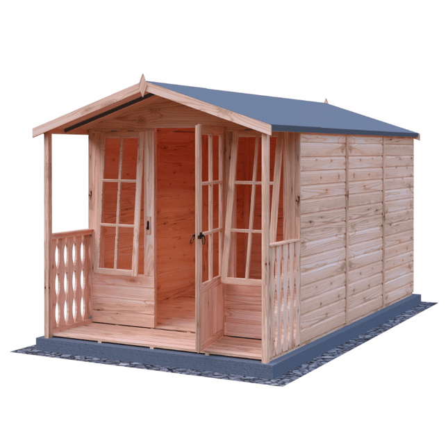 Shire Summerhouses Shire Badminton 7 x 10 Summerhouse with Verandah Shire Badminton 7 x 10 Summerhouse with Verandah