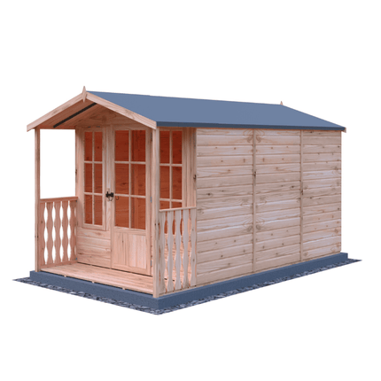 Shire Summerhouses Shire Badminton 7 x 10 Summerhouse with Verandah Shire Badminton 7 x 10 Summerhouse with Verandah