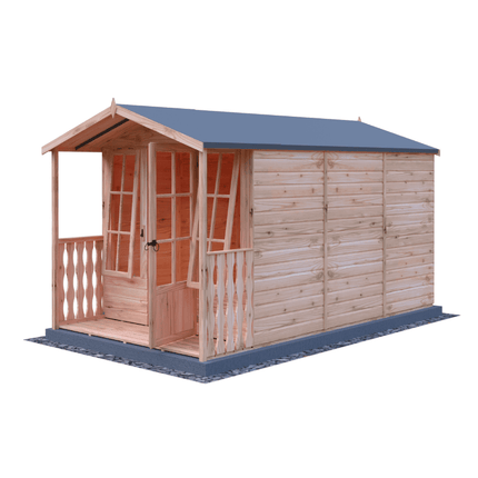 Shire Summerhouses Shire Badminton 7 x 10 Summerhouse with Verandah Shire Badminton 7 x 10 Summerhouse with Verandah