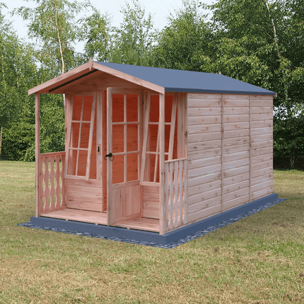Shire Summerhouses Shire Badminton 7 x 10 Summerhouse with Verandah Shire Badminton 7 x 10 Summerhouse with Verandah