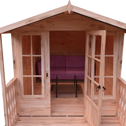 Shire Summerhouses Shire Badminton 7 x 10 Summerhouse with Verandah Shire Badminton 7 x 10 Summerhouse with Verandah