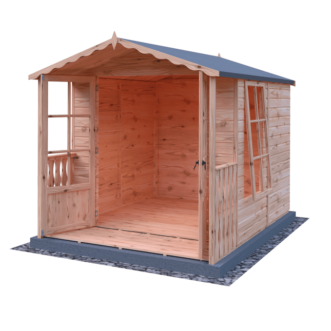Shire Summerhouses Shire Buckingham 7 x 10 Wooden Summerhouse with Veranda Shire Buckingham 7 x 10 Wooden Summerhouse with Veranda