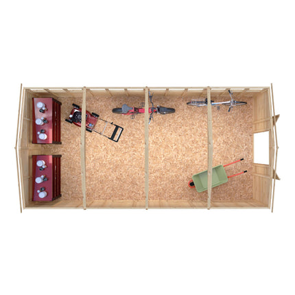 Shire Wooden Shed Shire 10x20 Overlap Shed with Windows - Dip Treated Shire 10x20 Overlap Shed with Windows - Dip Treated