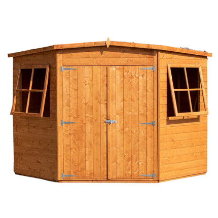 Shire Wooden Shed Shire 7 x 7 Shiplap Corner Shed Double Door Shire 7 x 7 Shiplap Corner Shed Double Door