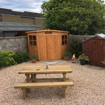 Shire Wooden Shed Shire 7 x 7 Shiplap Corner Shed Double Door Shire 7 x 7 Shiplap Corner Shed Double Door